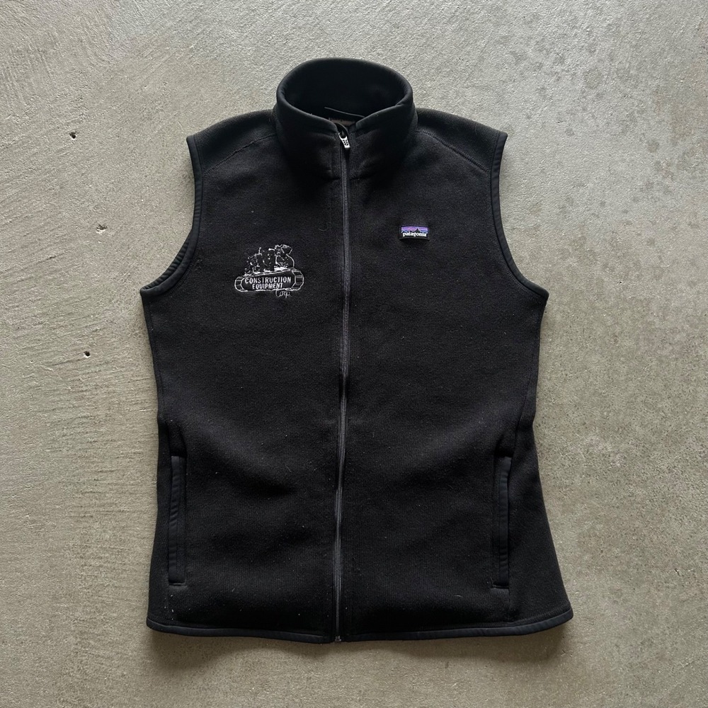 Patagonia Better Sweater Vest Womens Size Large Black Full Zip Jacket 25885sp15